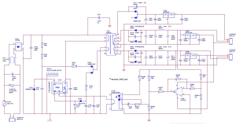 RD-426, Reference Design Using FSCQ0565RT Power Switch for Color TV and Audio applications