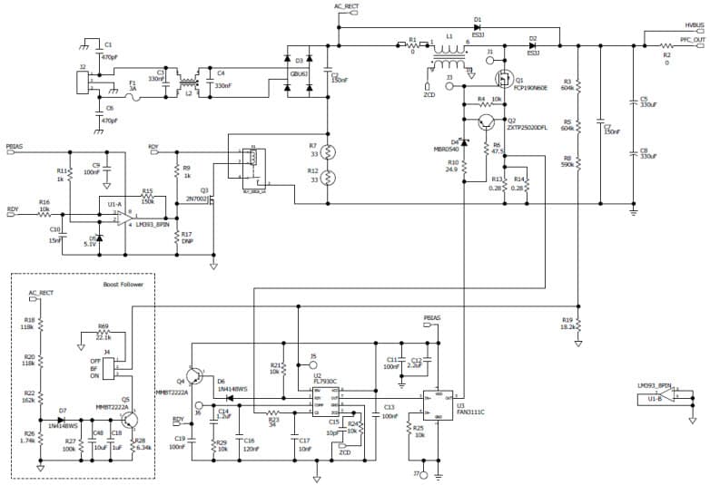 RD-400, Reference Design Using FAN6300H 100W, CCCV, single-channel LED power supply intended for industrial lighting applications