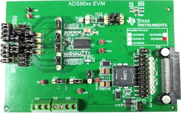 ADS8678EVM-PDK, Evaluation Module for ADS8678 8-channel, integrated, 14-bit SAR ADC with ALARM