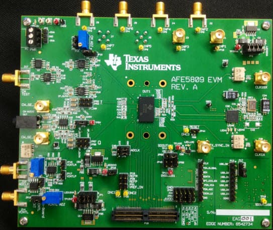 TIDA-00419, SONAR Receiver Path Sub-System Reference Design Using an 8 Channel Analog Front End