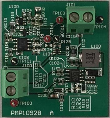 PMP10928, 6-12V Input to 1.5V/1.5A Output Reference Design with CC/CV Controls