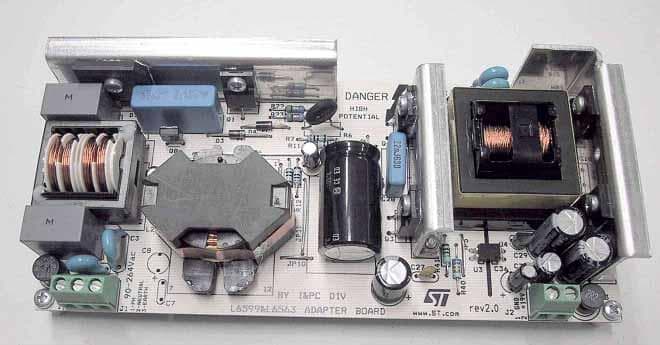 EVAL6599-90W, Evaluation Board for the 90W, 19V AC to DC Single Output Power Supply for LCD TV