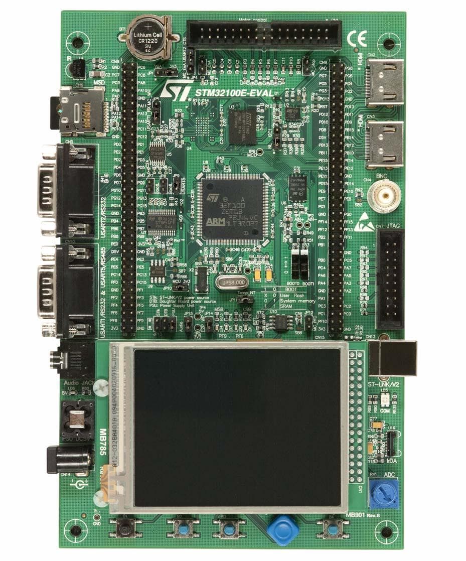 STM32100E-EVAL, Evaluation Board based on STM32F100ZE MCU