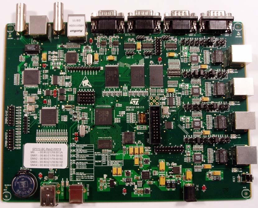 EVALSPEAr310, Evaluation Board for the SPEAr310 embedded MPU