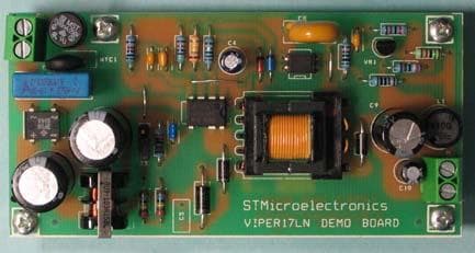 EVALVIPER17L-7W, Demonstration Board on 7 W single output based on the VIPer17