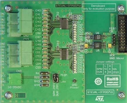 STEVAL-IFP007V1, 16-bit PLC digital input card Demonstration Board based on SCLT3-8