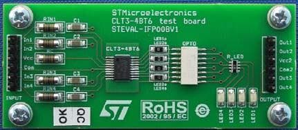 STEVAL-IFP008V1, Demonstration Board for the CLT3-4B current limited termination