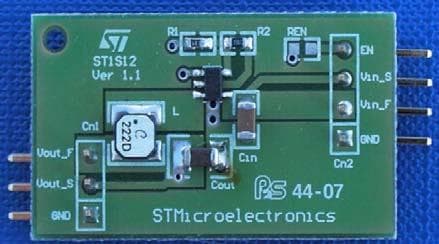 0.7 A / 3.3 V synchronous buck converter with enable function based on the ST1S12XX