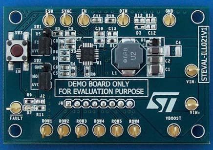 LCD panels backlight demonstration board based on the LED7707