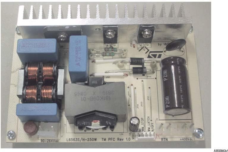 EVL6563H-250W, Evaluation Board for the L6563H 250 W transition-mode PFC pre-Regulator