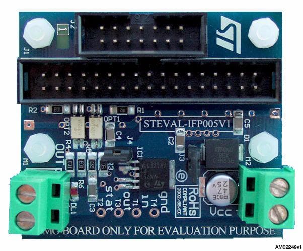 STEVAL-IFP005V2, High side driver Demonstration Board based on the VN751PT