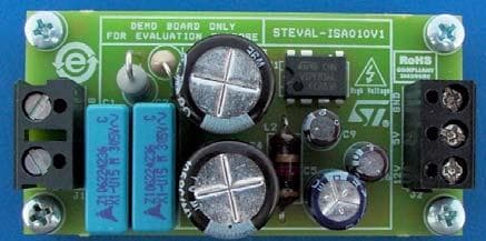 STEVAL-ISA010V1, Evaluation Board for the Ultra wide range dual output buck converter based on VIPer16L