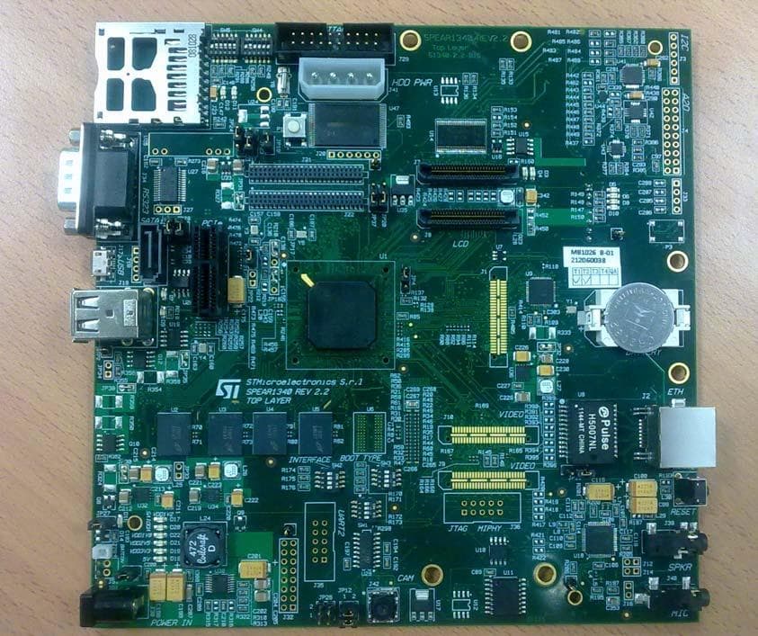 EVALSP1340CPU, SPEAr1340 CPU Evaluation Board for SPEAr1340 Embedded MPU