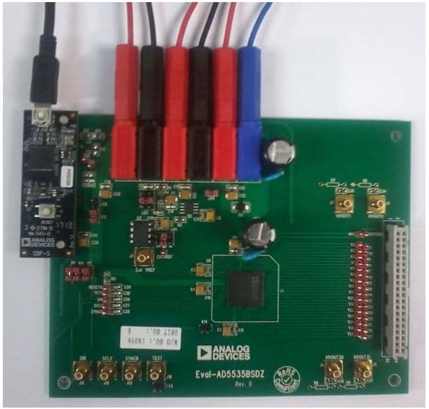 EVAL-AD5535BSDZ, Evaluation Board 32-Channel, 14-Bit, High Voltage Output DAC