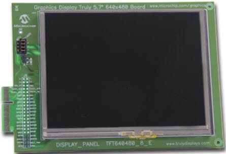 AC164127-8, Graphics Display Truly 5.7 inch 640x480 Board based on MCP1652