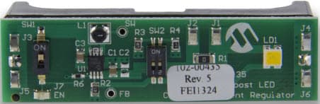 ADM00435, Evaluation Board for MCP1643 Synchronous Boost LED Constant Current Regulator