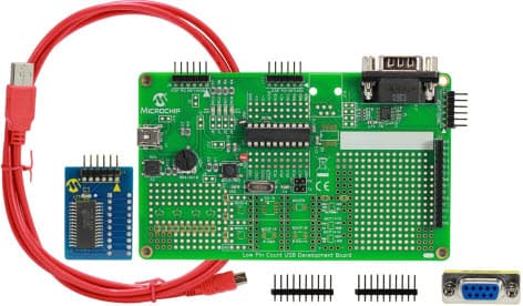 DM164127-2, Low Pin Count USB Development Kit Using PIC16F145x MCUs Family