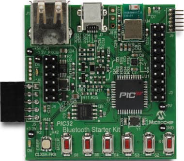 DM320018, PIC32 Bluetooth Starter Kit based on the PIC32MX270F256D MCU