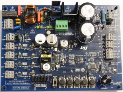 STEVAL-IHT008V1, Low Standby Loss Front-End Evaluation Board with Inrush Current Limitation and Insulated AC Switch Control