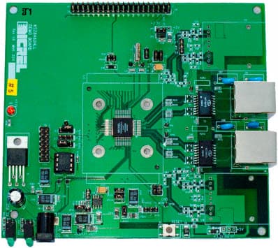 KSZ8852HLE-EVAL, Evaluation Board for the KSZ8852HLE Ethernet Switch