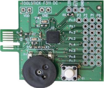 TOOLSTICK311DC, ToolStick-F311DC Evaluation Platform based on C8051F311 8051 MCU Daughter Cards