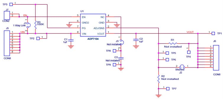 ADP7104CPZ-REDYKIT, ADP7104CP-EVALZ LFCSP RedyKits for the ADP7104 5V Low Dropout (LDO) Linear Regulator