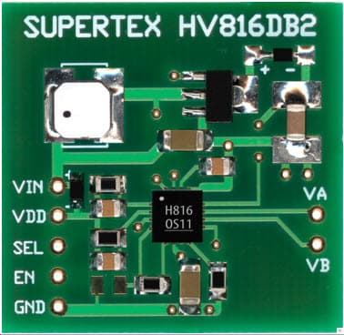 HV816DB2, High Brightness 10 in2 EL Lamp Driver Demo Board