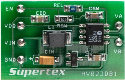 HV823DB1, HV823 EL Driver Demo Board