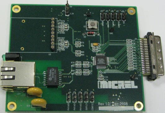 KSZ8041FTL-EVAL, Evaluation Board for the KSZ8041TL 10Base-T/100Base-TX/100Base-FX Physical Layer Transceiver in Copper Mode