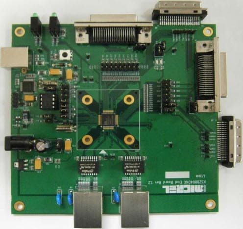 KSZ8864CNX-EVAL, Evaluation Board for KSZ8864 Integrated 4-port 10/100 Ethernet Managed Switch