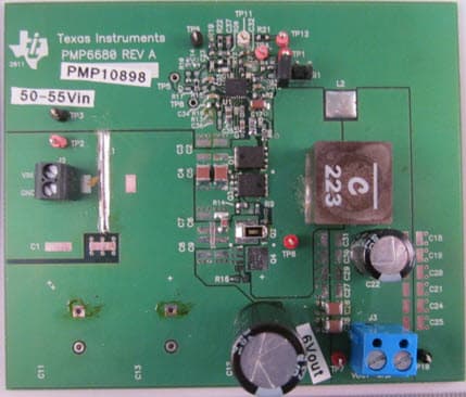 PMP10898, 55-Vin Low Noise Synchronous Buck Converter Reference Design with 6V, 7A Output