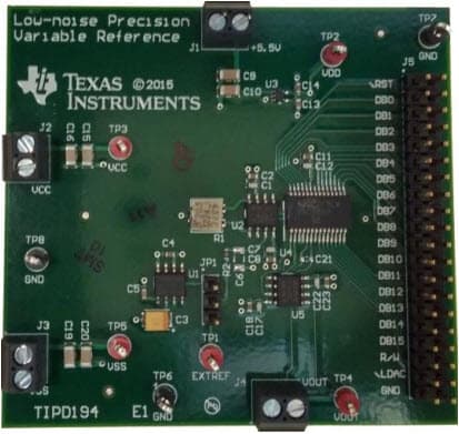 TIPD194, Reference Design for Low-noise Precision Variable Voltage Reference