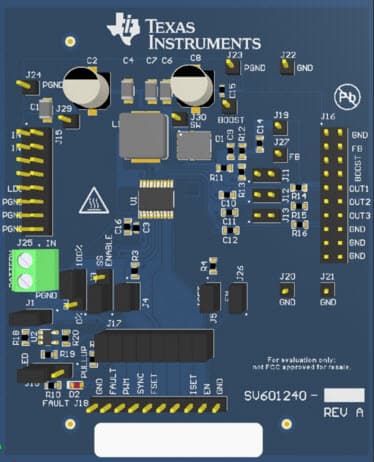 TPS61193-Q1EVM, Evaluation Module for TPS61193-Q1 3-Channel LED Driver