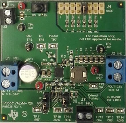 TPS53317AEVM-726, Evaluation Module for TPS53317A Synchronous Step-Down Converter for DDR VTT