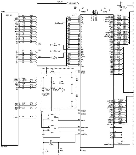 PC87310EB, Demo Board for PC87310 Dual UART with Floppy Disk Controller