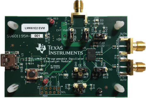 LMK61E2EVM, Evaluation Module for LMK61E2 Ultra-Low-Jitter Programmable Oscillator