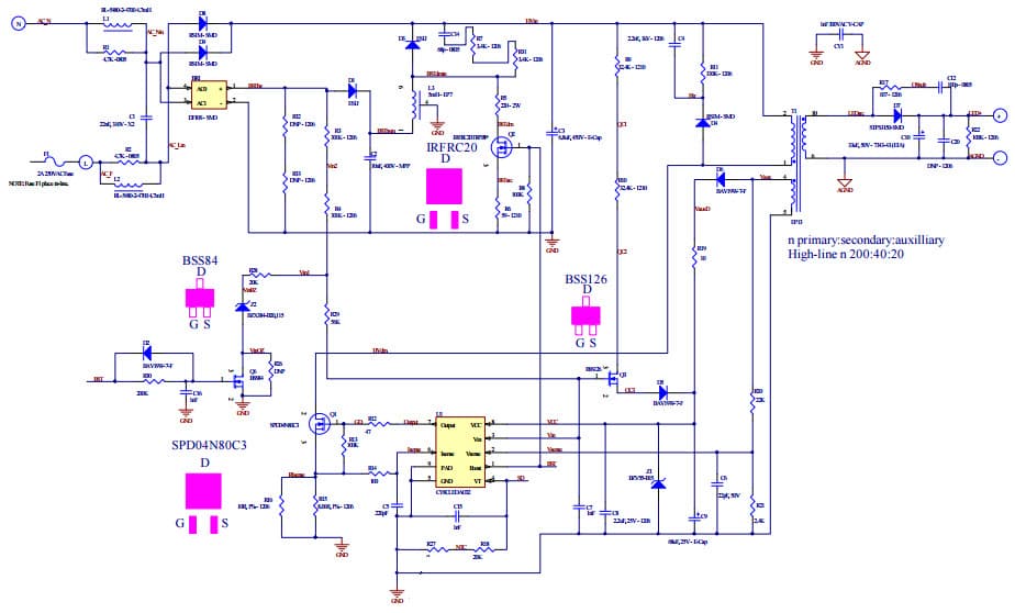 CY8CLEDAC02, A55 Highline 12 W Dimmable LED Driver Reference Design