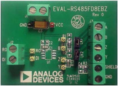 EVAL-RS485FD8EBZ, Evaluation Boards for ADM3488 Half-Duplex RS-485 Transceiver in 8-lead SOIC Package