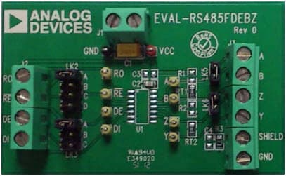 EVAL-RS485FDEBZ, Evaluation Boards for ADM3491 Full-Duplex RS-485 Transceiver in 14-lead SOIC Package