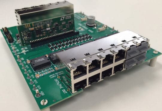 DC1843B, Demo Kit with DC1842B and DC1680B for LTC4290B and LTC4271 8-Port PSE with Digital Isolation