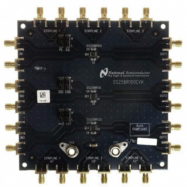 DS25BR100EVK/NOPB, 3.125 Gbps LVDS Single Channel Buffers with Transmit Pre-emphasis and Receive Equalization family