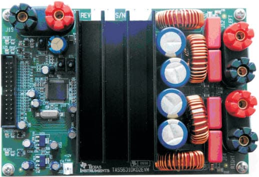 TAS5614PHD2EVM, Evaluation Module for TAS5614PHD Class-D Audio Amp Speaker