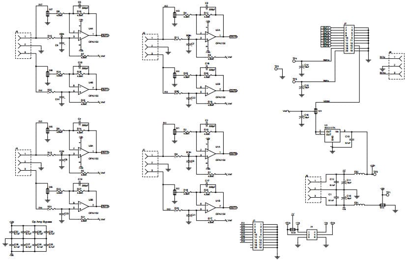 DAPSIGCNDBRDUNPEVM, DAP Signal Conditioning Board (Bipolar) for OPA2132 Op-Amp