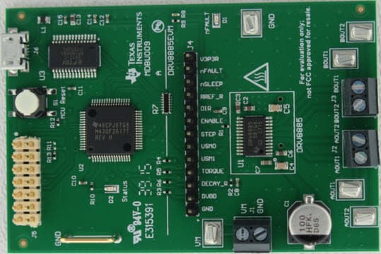 DRV8885EVM, Evaluation Module for DRV8885 1.5A Stepper Motor Driver with Integrated Current Sensing