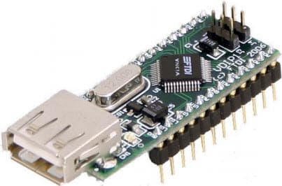 VDIP1, Development Module for Vinculum VNC1L Module