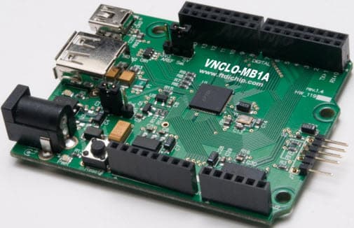 VNCLO-MB1A, Vinco Motherboard Development Module based on the Vinculum II, VNC2 dual USB Host/Slave IC