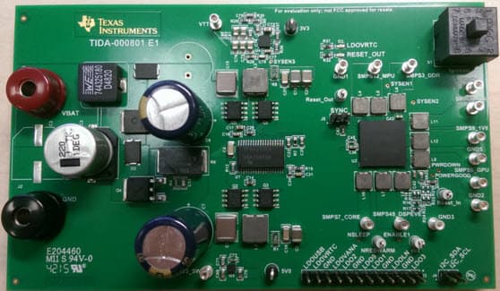 TIDA-00801.6, Automotive Off-Battery Infotainment Processor Power Reference Design