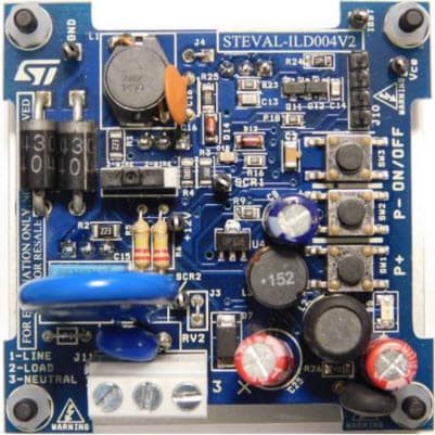 STEVAL-ILD004V2, Digital Wall Dimmer for Halogen, Low-Consumption Lamps Evaluation Board