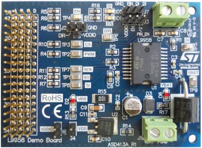 EVAL-L9958, EVAL-L9958 Evaluation Board for L9958 high current (8.6A) DC and Stepper Motors