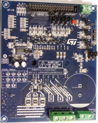 STEVAL-IPM10F, Motor Control Power Board based on the SLLIMM 2nd series module STGIF10CH60TS-L of IGBT IPMs